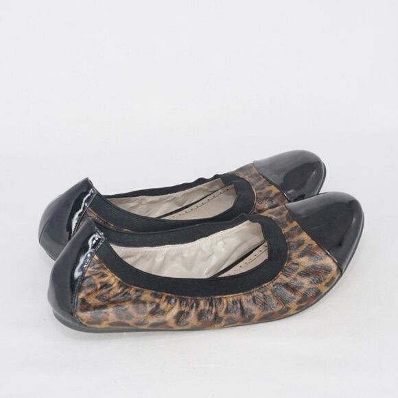 Adrienne Vittadini 'Vienna' Animal Print Cap Toe Ballet Flats, Size 7 - Picture 8 of 9
